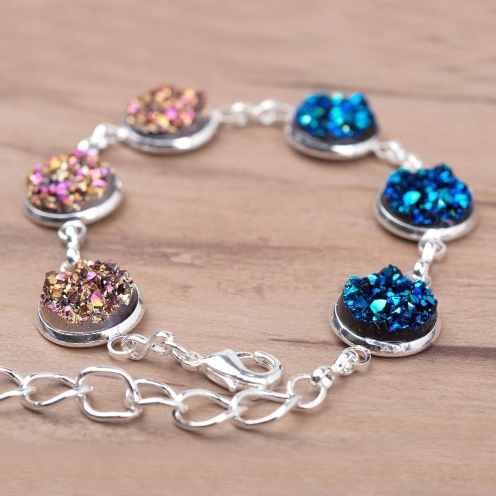 Beautiful Gift Bracelet Resin Cabochon Charm Chain